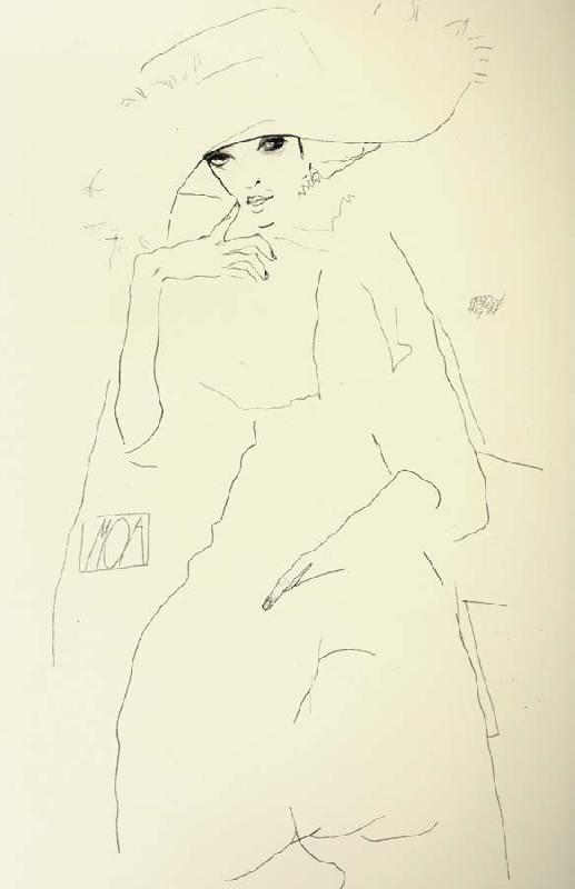 Egon Schiele The Dancer Moa Sweden oil painting art